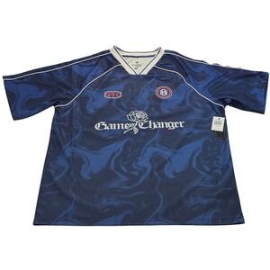 NWT Game Changer Jersey‎ XXL Soccer Football Shirt Blue NYC by Saints Studio